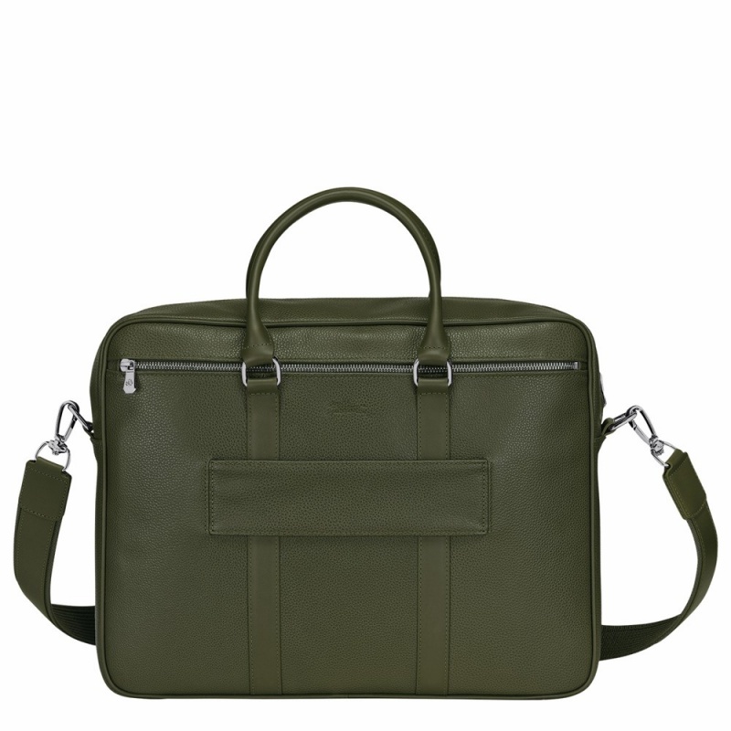 Green Longchamp Le Foulonne M Women's Briefcase Bags